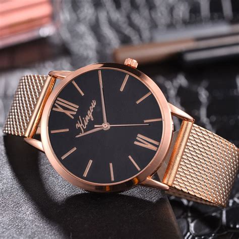 duobla fashion big brand women stainless steel strap quartz wrist watch luxury simple style