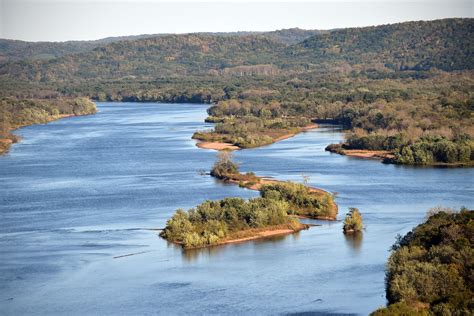 Wisconsin River From Ferry Bluff Wisconsin River Looking Flickr