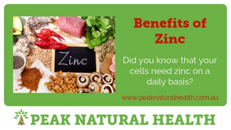 Incredible Health Benefits Of Zinc Peak Natural Health Jane Jarvis