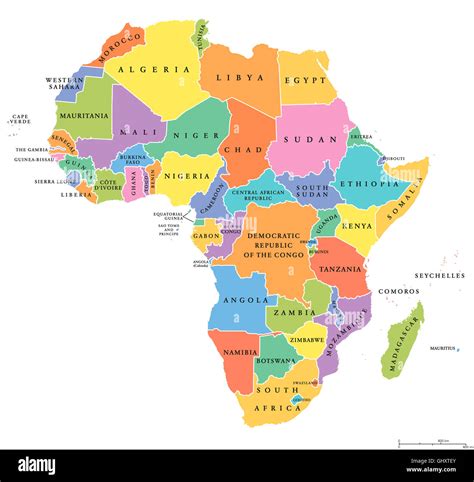 Mappa Africa Politica Immagini E Fotografie Stock Ad Alta Risoluzione