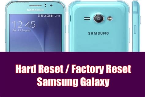How to wipe data on samsung galaxy j1? Cara Hard Reset Samsung Galaxy J1 dan J1 Ace dengan Mudah ...