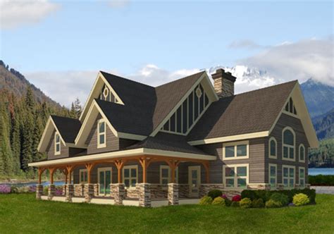 Handcrafted post and beam homes take longer to construct than lathed post and beam. House Plans The Ainsworth - Cedar Homes