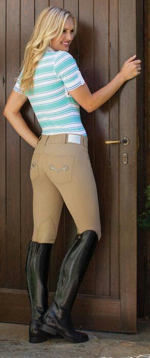 Riding Breeches And Shiny Black Riding Boots Hoge Laarzen
