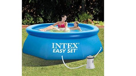Intex 8 Ft X 30 Inch Easy Set Above Ground Inflatable Swimming Pool
