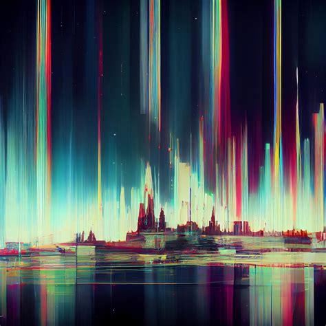 Premium Photo Glitch Background Abstract City Glitchy Cityspace Buildings