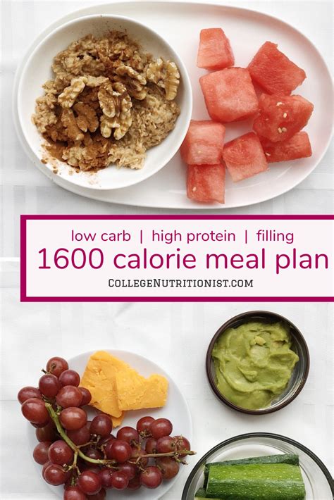 While meat may seem like the best option, don't forget that you still need vegetables and grains. 1600 Calorie Low Carb High, Protein Meal Plan with Grapes ...
