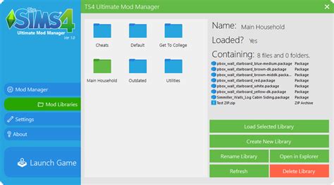 The Sims 4 Ultimate Mod Manager V12 Com Suporte A Sub Pastas