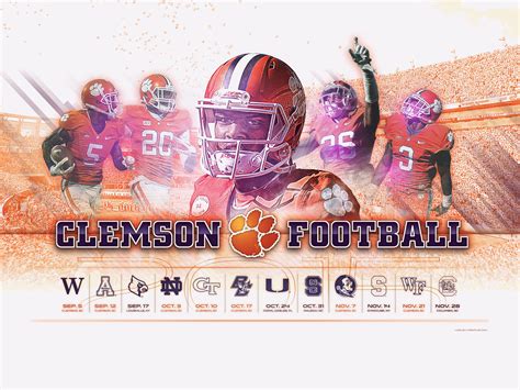 2019 Clemson Football Schedule Wallpaper Wallpaper