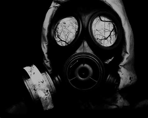 Wallpaper Gas Masks Horror Apocalyptic Artwork Clothing Darkness