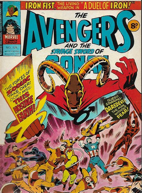 Avengers Marvel Uk Vol 1 129 Albion British Comics