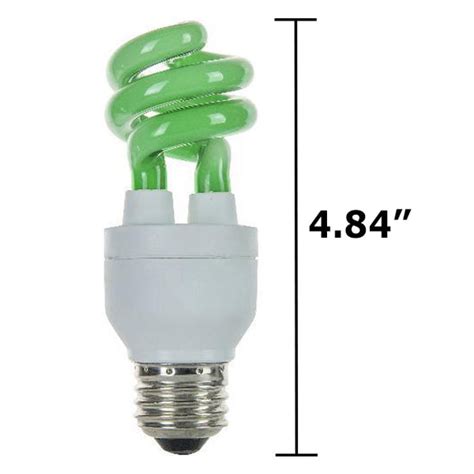 Sunlite 05432 Compact Fluorescent 11w Super Mini Twist Colored Bulb