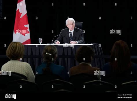 Canada 17th Feb 2023 Justice Paul Rouleau Releases His Report On The