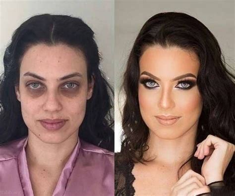 عکس زنان قبل و بعد از آرایش صورت معجزه آرایش صورت در زیبایی زنان