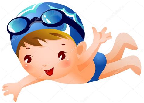 Boy Swimmer — Stock Vector © Zzve 11084024