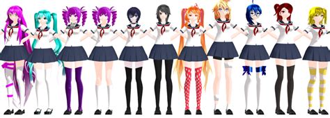 Mmd Yandere Simulator New Models So Far By Drasisw On Deviantart