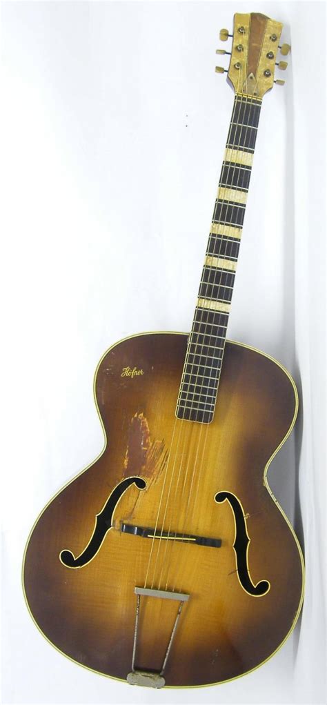 Höfner 456 Archtop Guitar Germany 1949 All Information About