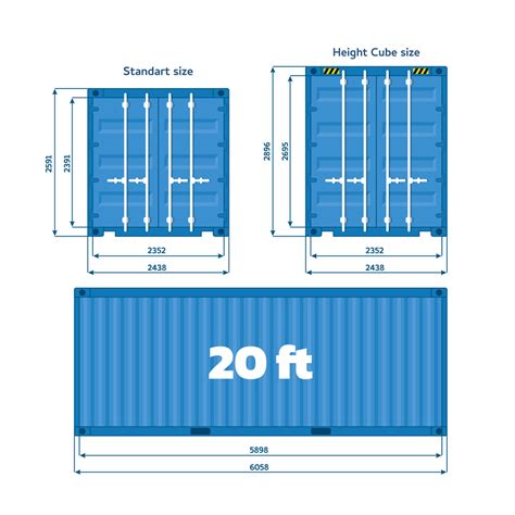 20 Feet Container Dimensions
