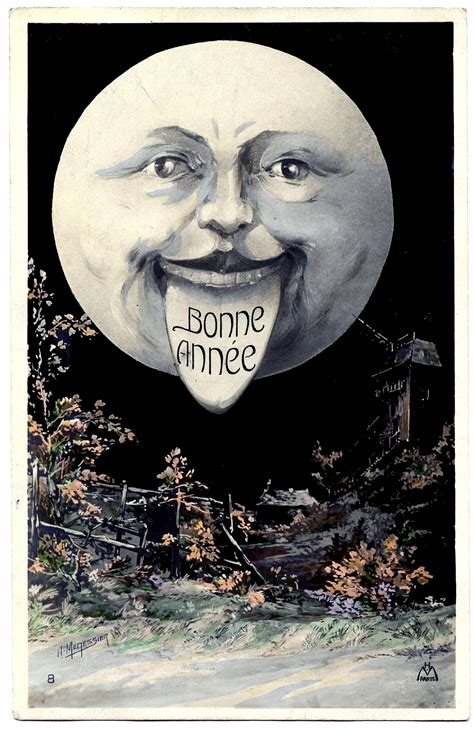 Victorian Vintage Moon Illustration Illustration Of Many Recent Choices
