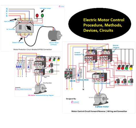Electric Motor Control Circuit Diagrams Wiring Diagram And Schematics