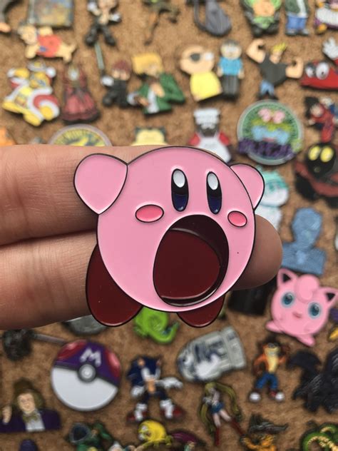 Kirby Smash Bros Custom Enamel Pin Pins Pin Badge Enamel Etsy