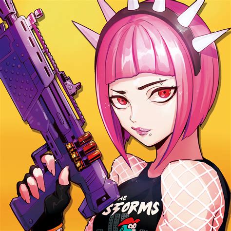 Anime Art Fortnite In 2019 Anime Art Cyberpunk Anime Video Game Art