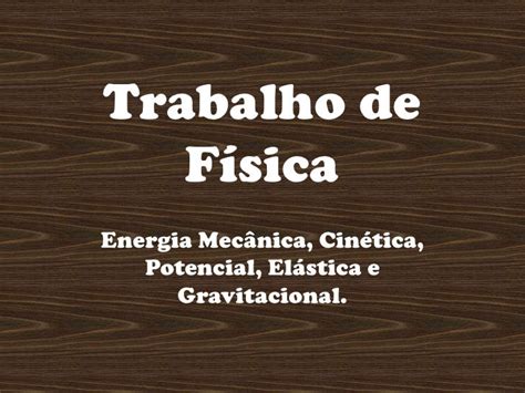 Trabalho De Física