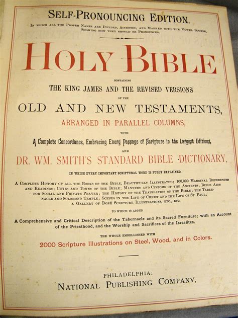 Holy Bible Containing The King James And The Revised Versions Of The