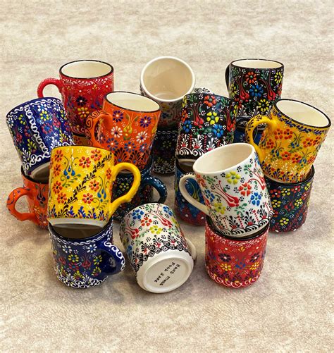 Turkish Ceramic Coffee Mug Handmade Ceramic Espresso Mug Etsy