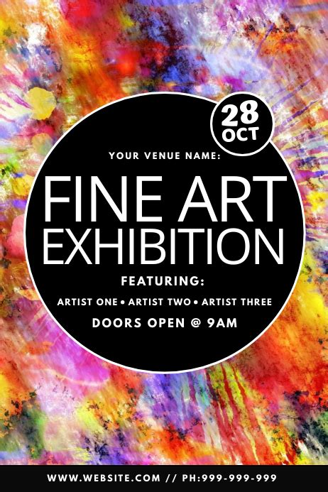 Fine Art Exhibition Poster Template Postermywall