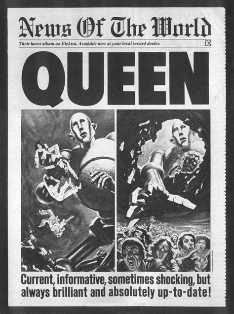 Queen News Of The World 1977 Rock Album Covers