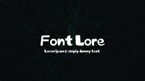 Font Lore Download Free For Desktop And Webfont