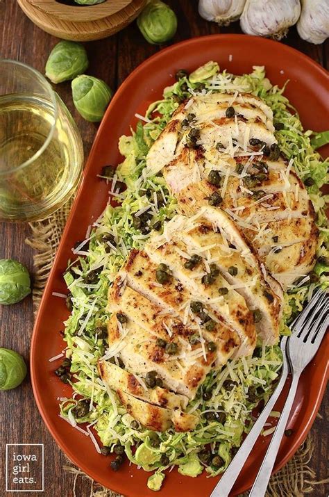 Bake 10 to 14 minutes or until juice of chicken is clear when center of thickest part is cut (at least 165°f). Shredded Brussels Sprouts & Chicken Caesar Salad with ...