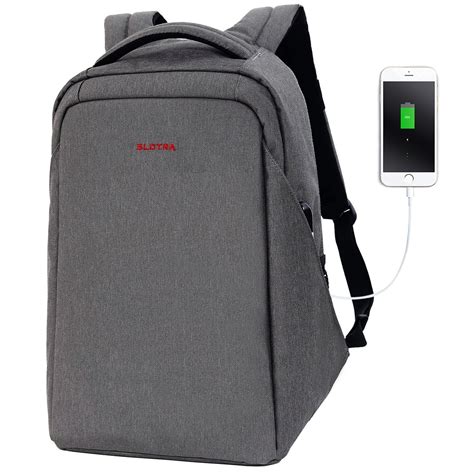 Slotra Business Anti Theft Laptop Backpacktravel Rucksack With Usb