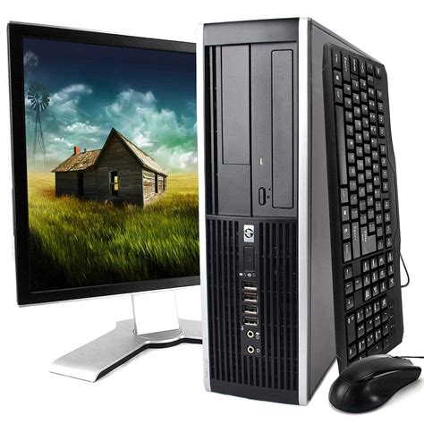 HP 6005 Pro Desktop 2.8 GHz Dual Core Win 10 or XP Pro HP Desktop Comp ...