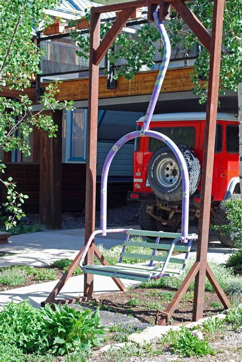 There are many types of chair lifts available. Chair lift as a bench - want this at Aspen Grove | Ski ...
