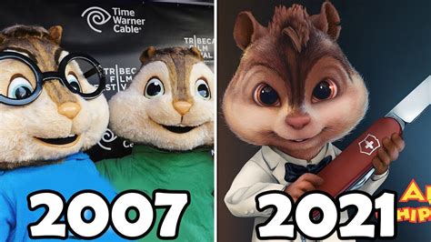 Evolution Of Alvin And The Chipmunks 2007 2021 Youtube