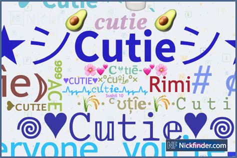 Nicknames For Cutie 𖦹♥𝙲𝕦𝚝𝚒𝕖♥𖦹 🥀𝕮𝖚𝖙𝖎𝖊 や𝖎𝖊♛🥀 ★シ𝗖𝘂𝘁𝗶𝗲シ★ Cนtΐe☣ ꧁cutie Pie࿐★