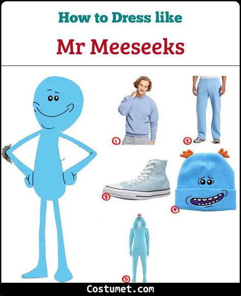 Mr Meeseeks Rick And Morty Costume For Cosplay And Halloween 2023