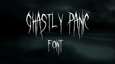 Ghastly Panic Font Download Dafont Online