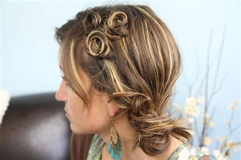 Pin Coil Curl Accents Easy Hairstyle Ideas Cute Girls Hairstyles