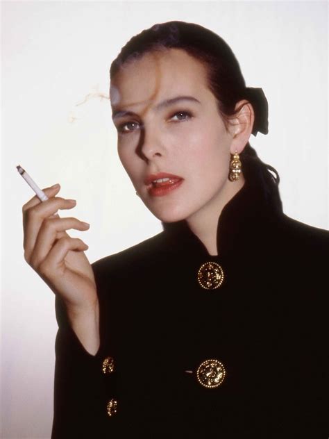 Carole Bouquet Smoking In Black Velvet Chanel Flickr