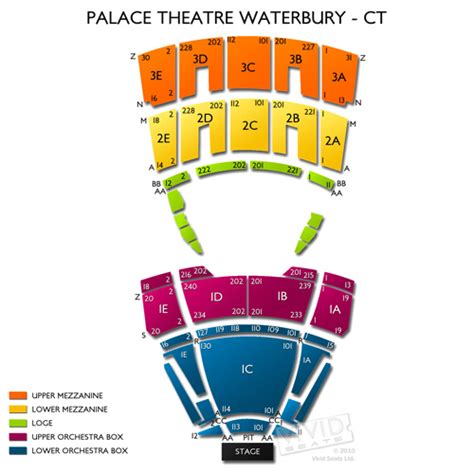 Palace Theater Waterbury Seating Chart Vivid Seats