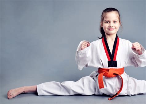 Taekwondo Little Girl Stock Photo Sports Stock Photo