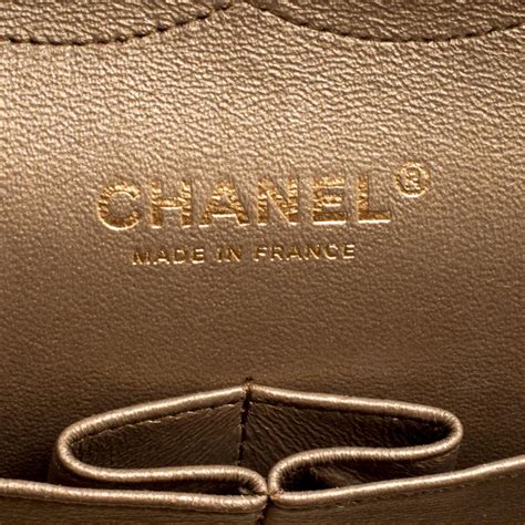 Chanel Bronze Quilted Leather Jumbo Classic Double Flap Bag For Sale At
