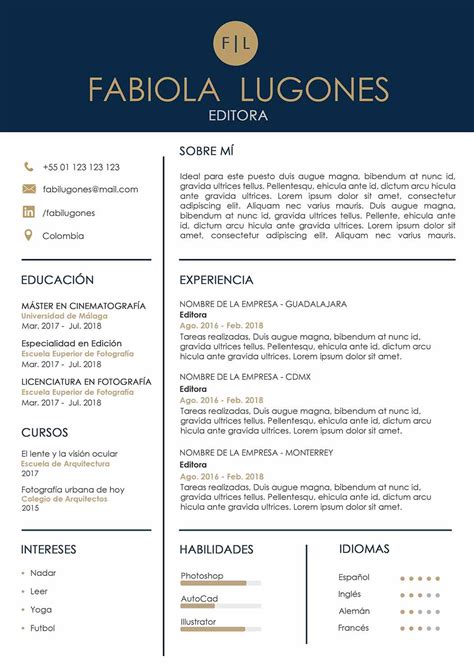 Collection of most popular forms in a given sphere. Diseños De Curriculum Vitae 2019