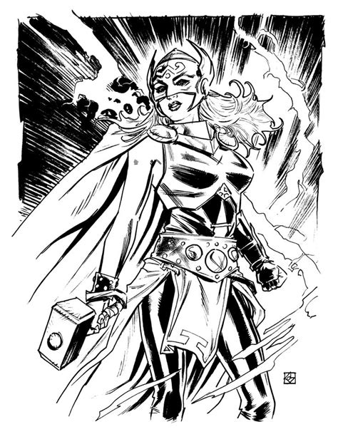 Jane Foster As Thor By Deankotz On DeviantArt Comic Book Art Illustration Thor Comic Art