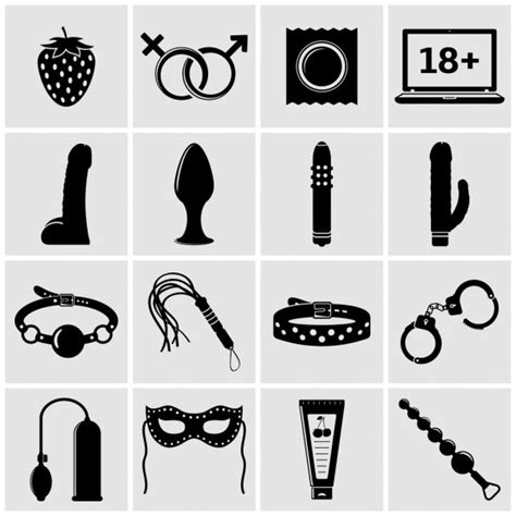Sex Shop Flat Icons Stock Vector Image By ©fad82 77881456