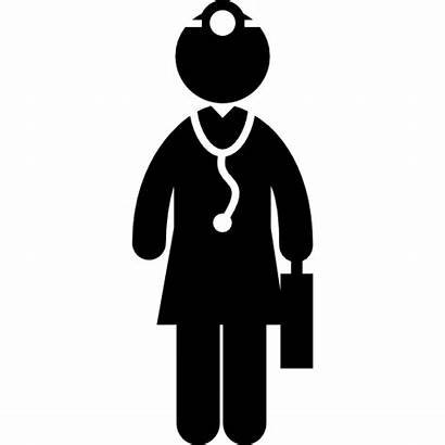 Nurse Nurses Doctor Doctors Icon Silhouette Medical