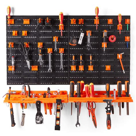 Buy Vonhaus Garage Tool Storage With Shelf And Pegboard For Multiple
