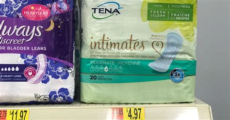 Tena Intimates Pads 20 Count Only 197 At Walmart Printable Coupons